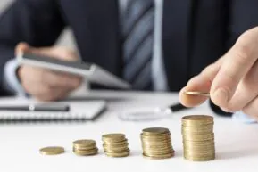 front-view-finance-business-elements-assortment
